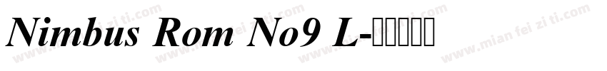 Nimbus Rom No9 L字体转换